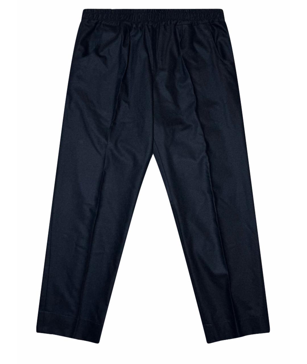 KITON Черные шерстяные классические брюки, фото 1