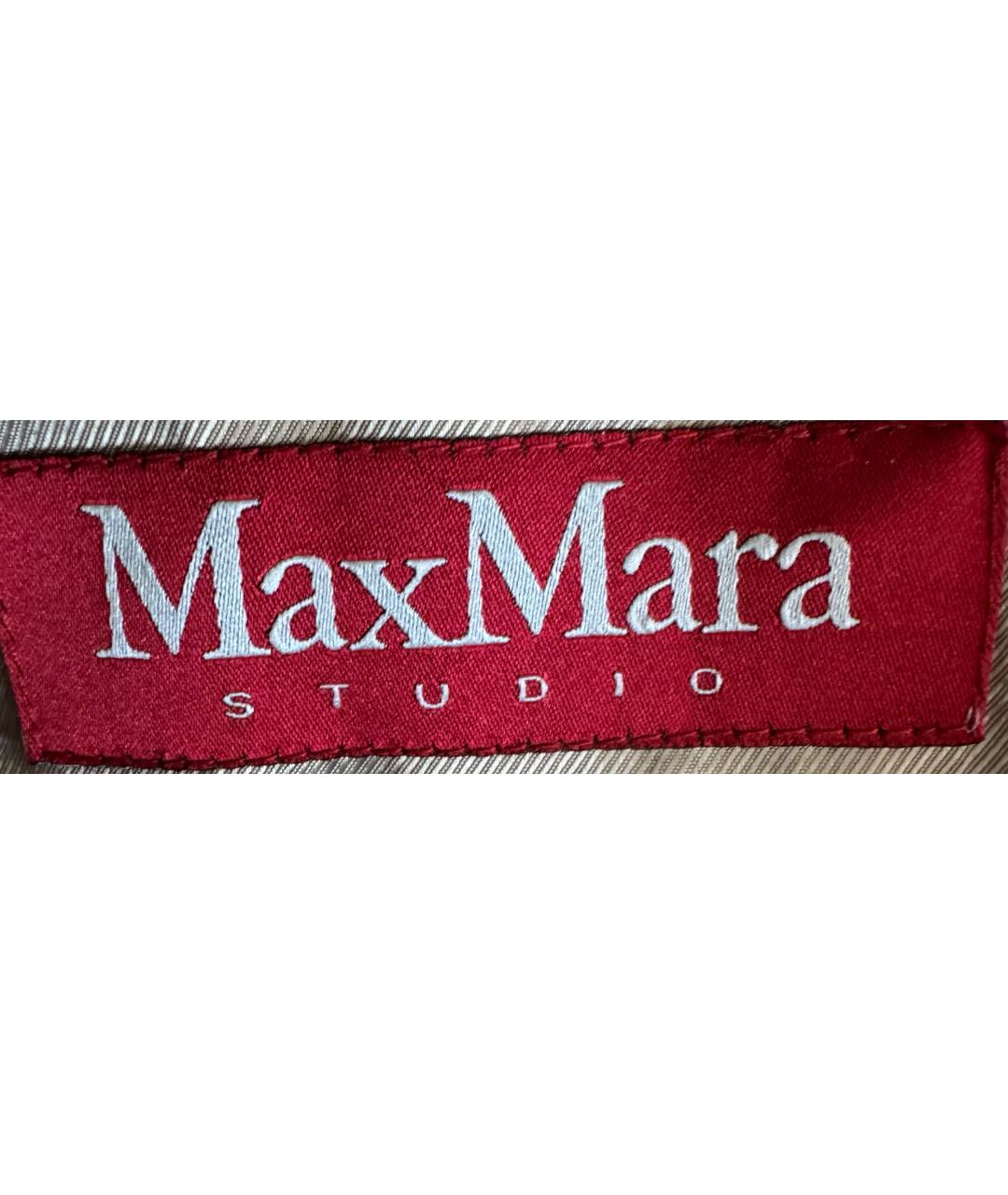 MAX MARA STUDIO Бежевое кашемировое пальто, фото 3