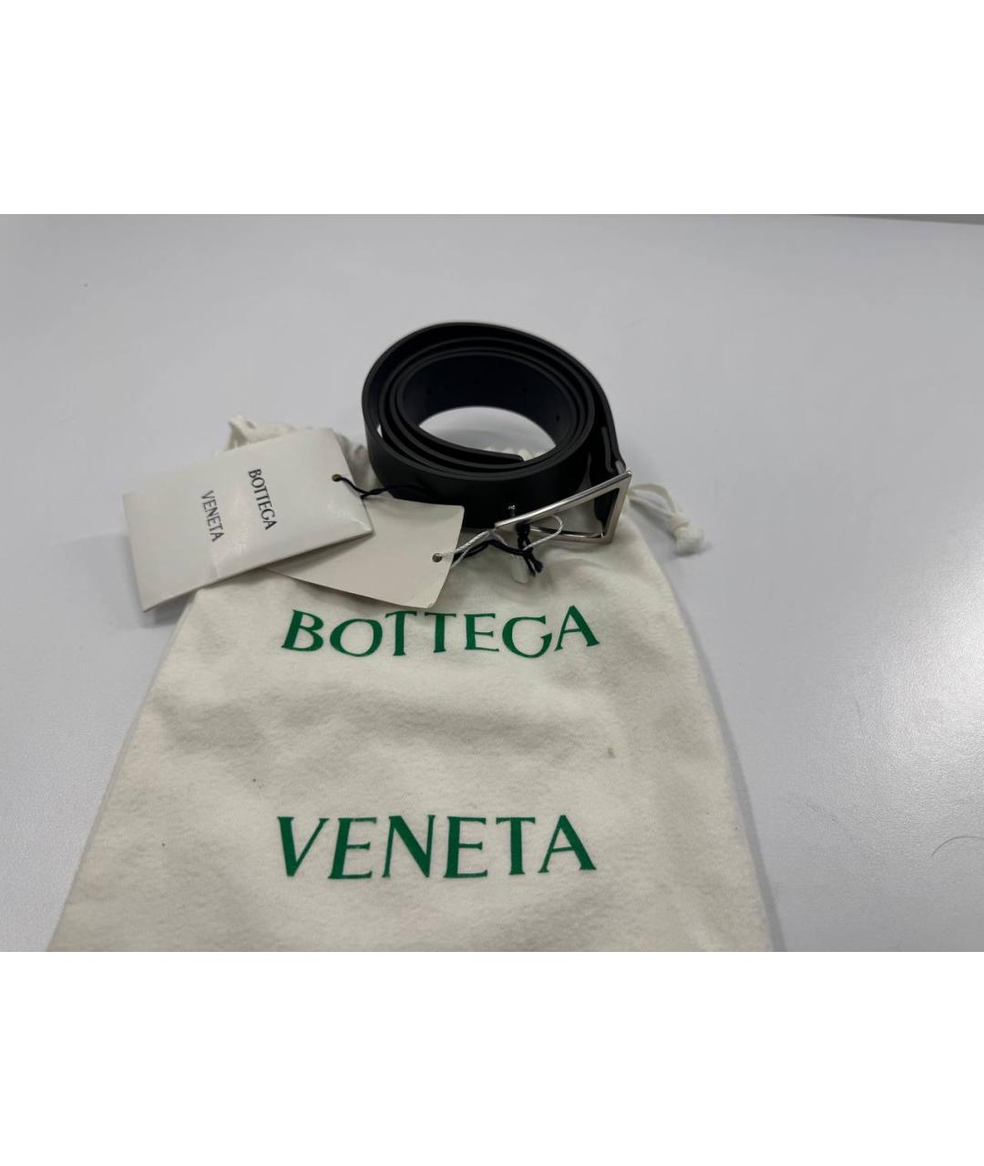 BOTTEGA VENETA Зеленый кожаный ремень, фото 5