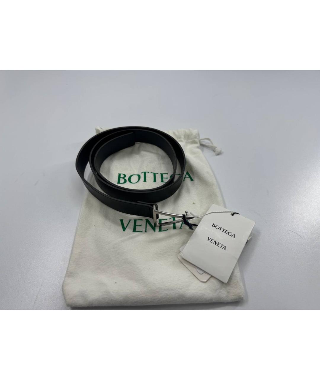 BOTTEGA VENETA Зеленый кожаный ремень, фото 7