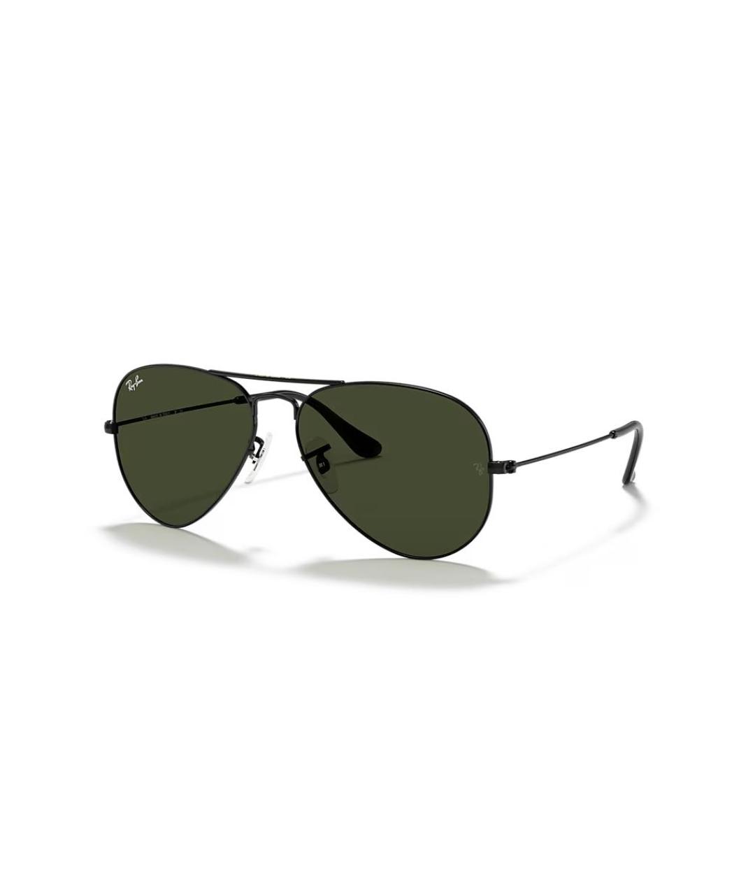 RAY BAN Черные металлические солнцезащитные очки, фото 9
