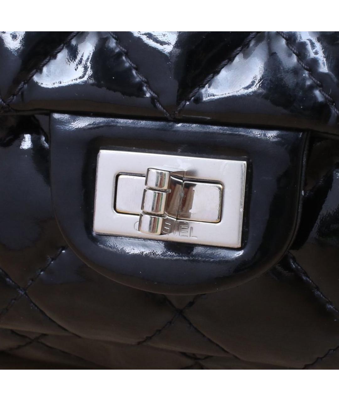 CHANEL Черная кожаная сумка через плечо, фото 6