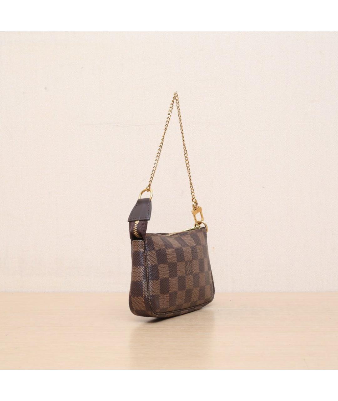 LOUIS VUITTON Коричневая косметичка, фото 5