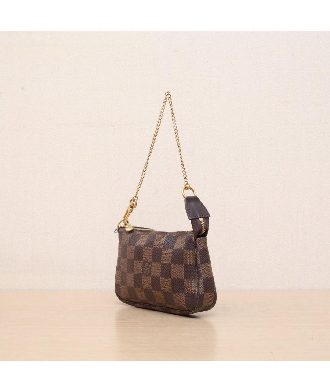LOUIS VUITTON Коричневая косметичка, фото 3