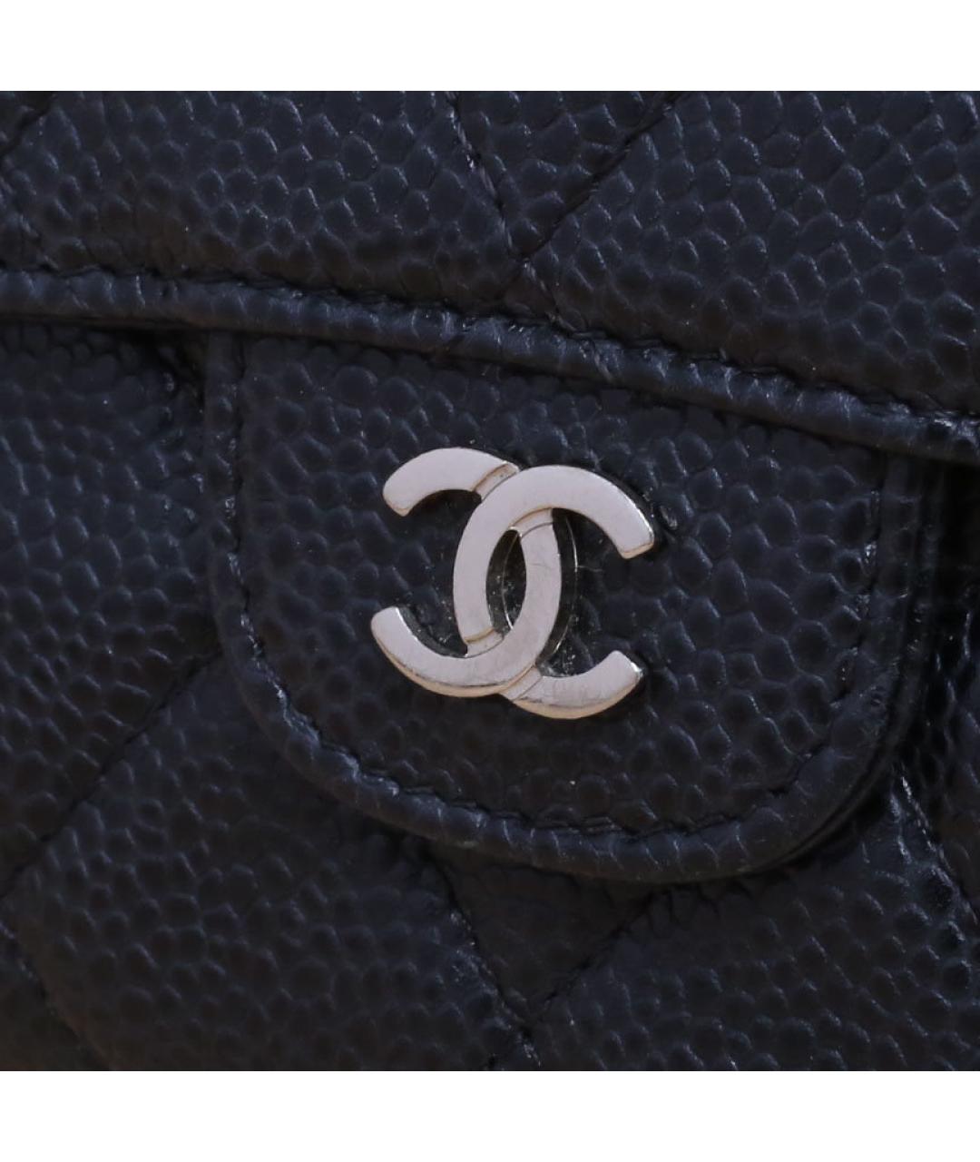 CHANEL Черный кожаный кошелек, фото 7