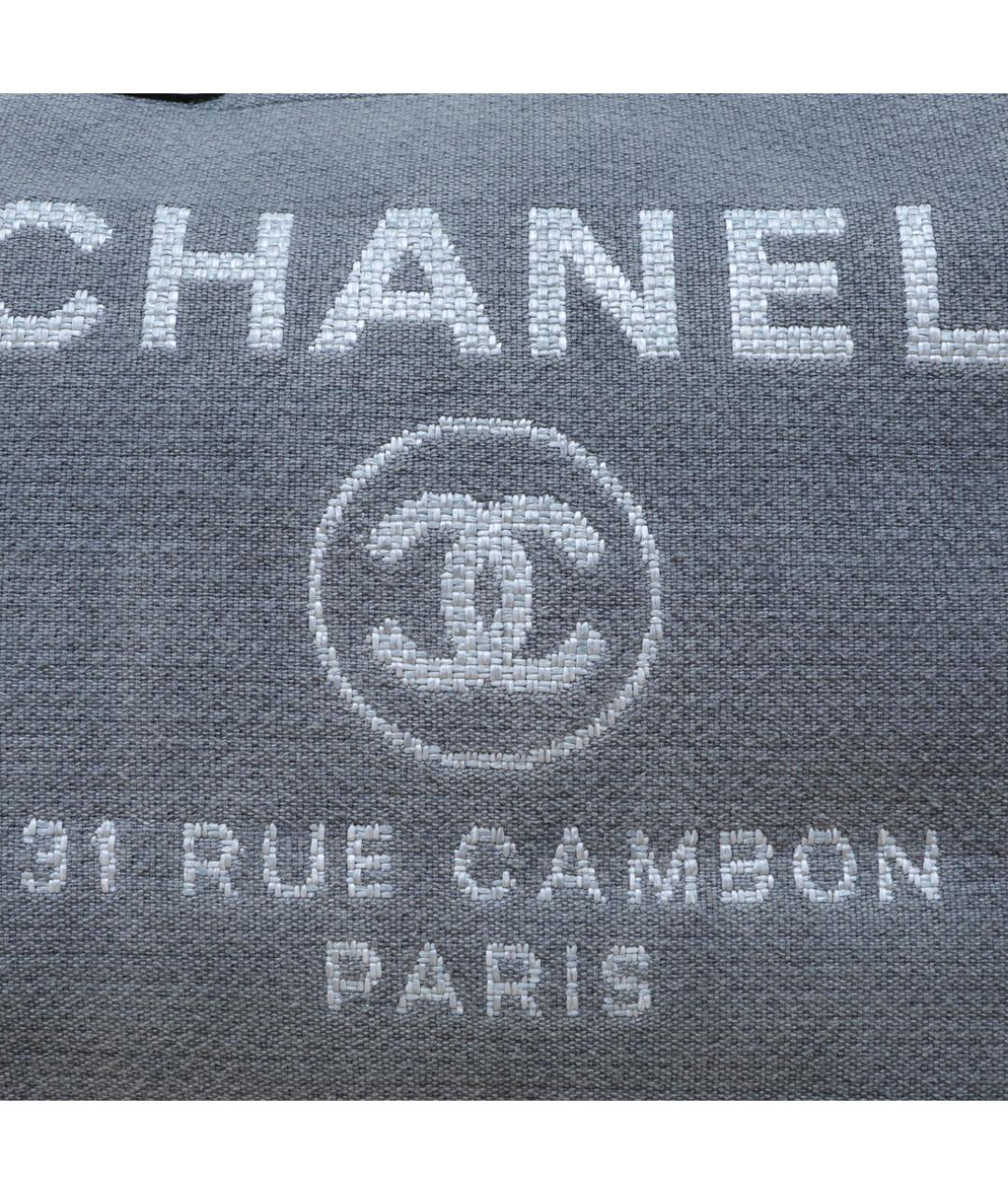 CHANEL Серая кожаная сумка через плечо, фото 7