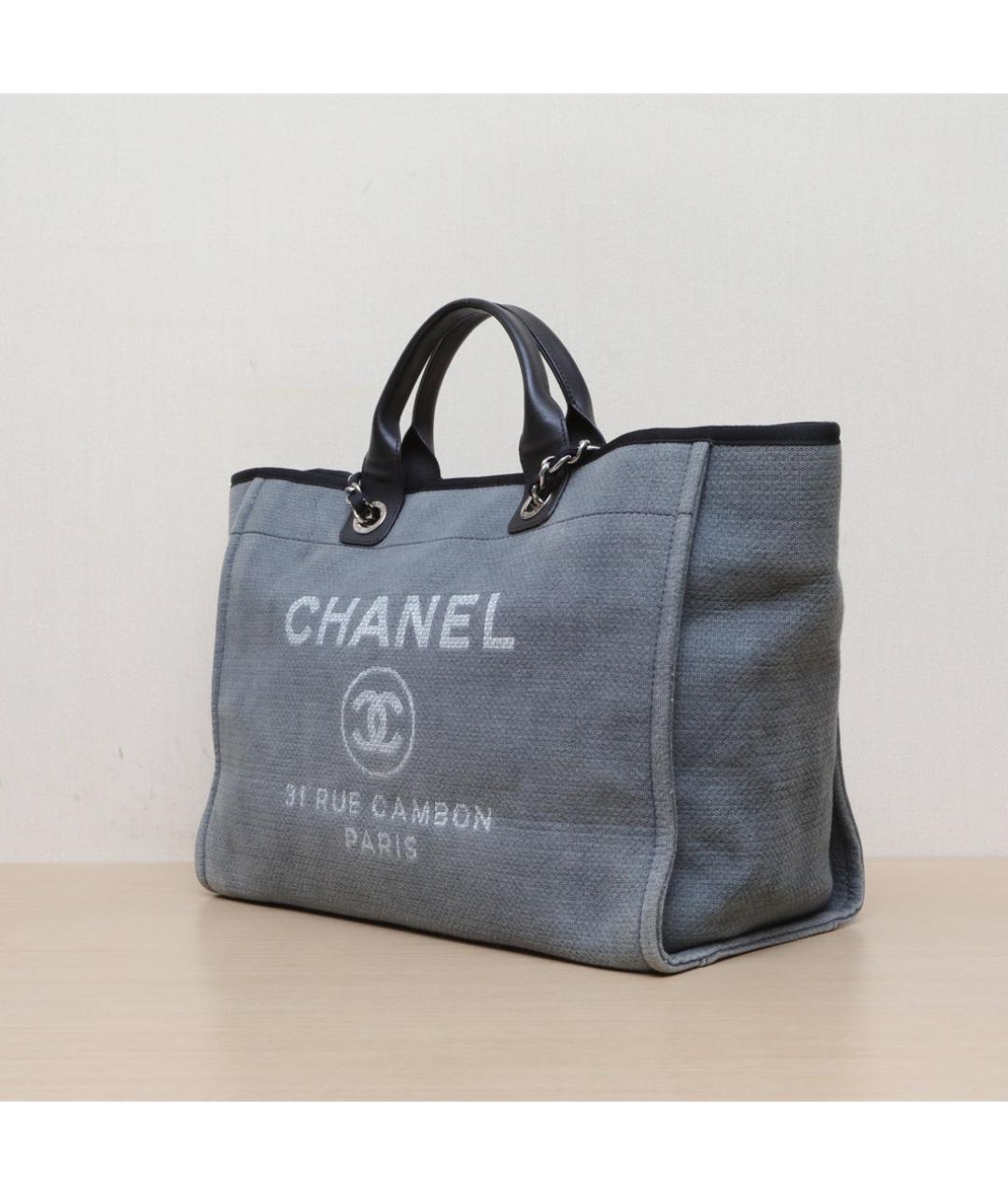 CHANEL Серая кожаная сумка через плечо, фото 3