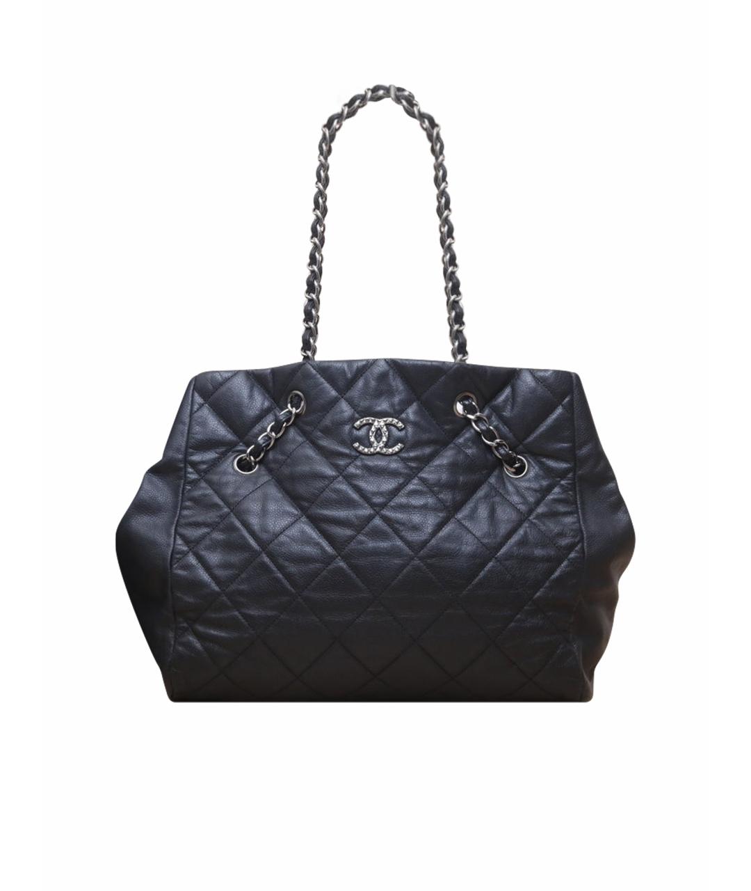 CHANEL Черная кожаная косметичка, фото 1