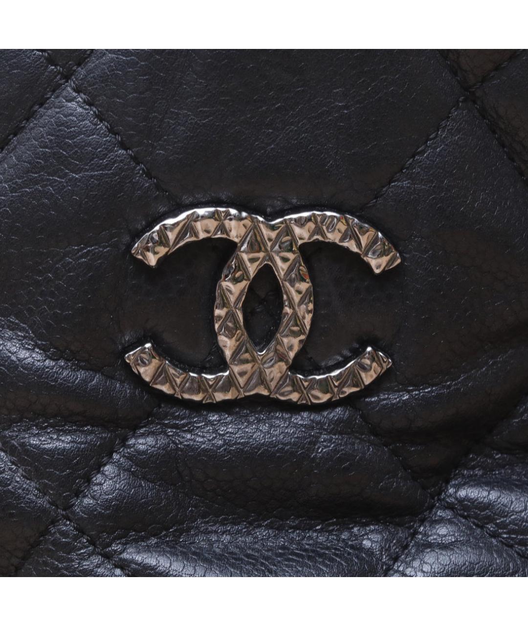 CHANEL Черная кожаная косметичка, фото 7