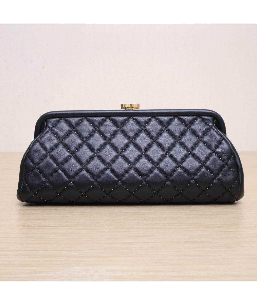 CHANEL Черная кожаная косметичка, фото 2
