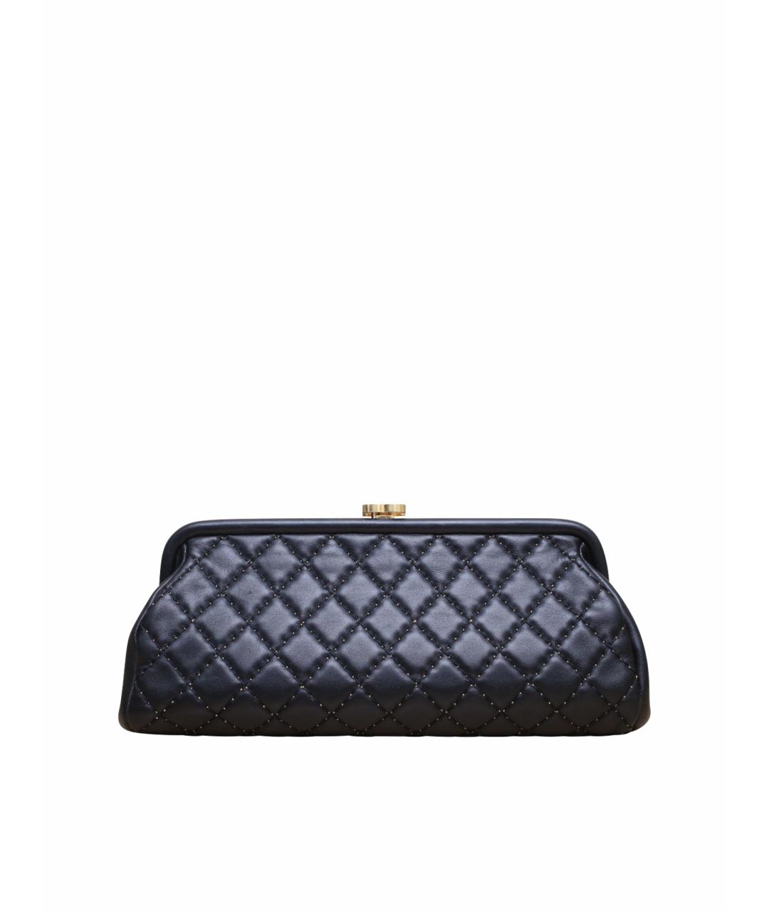 CHANEL Черная кожаная косметичка, фото 1