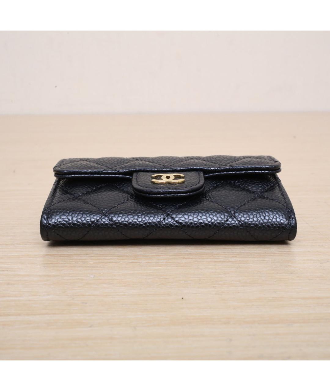 CHANEL Черный кожаный кошелек, фото 8