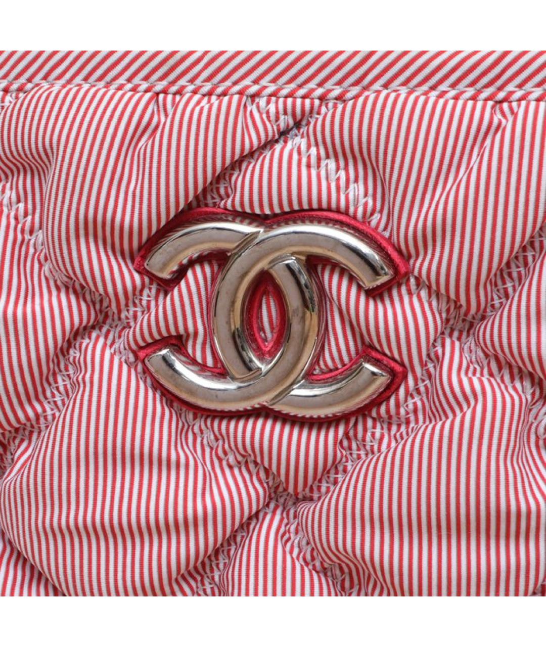 CHANEL Красная кожаная косметичка, фото 7