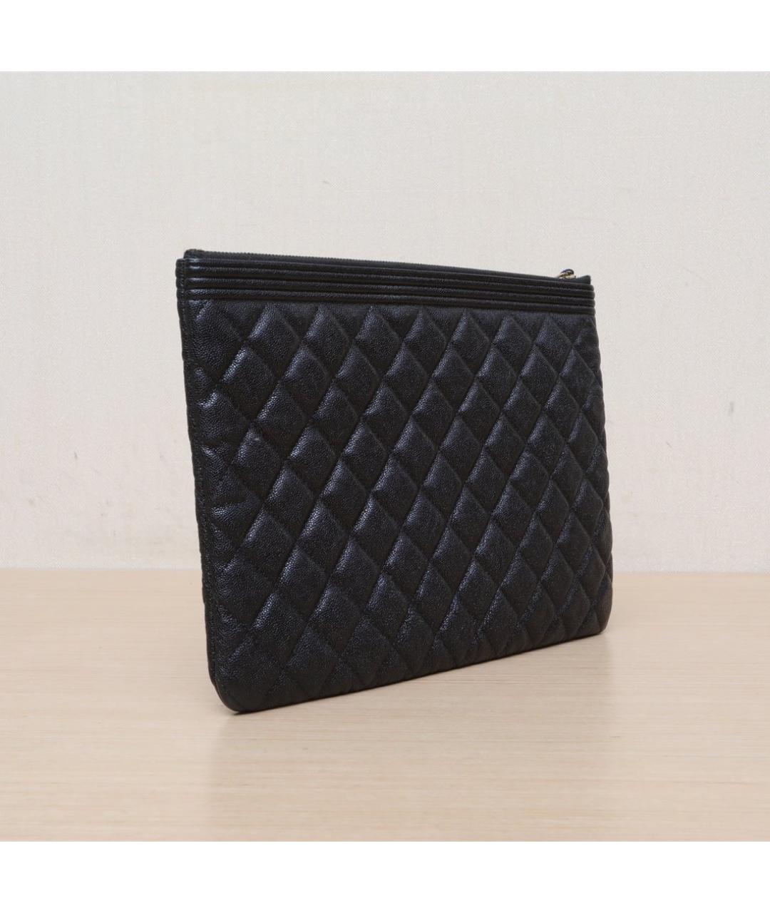 CHANEL Черная кожаная косметичка, фото 5
