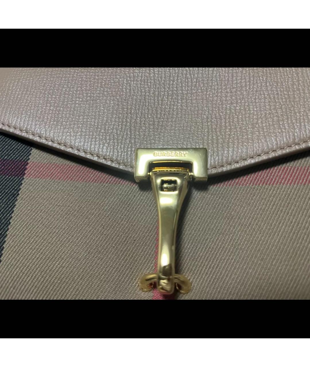 BURBERRY Коричневая кожаная сумка через плечо, фото 4