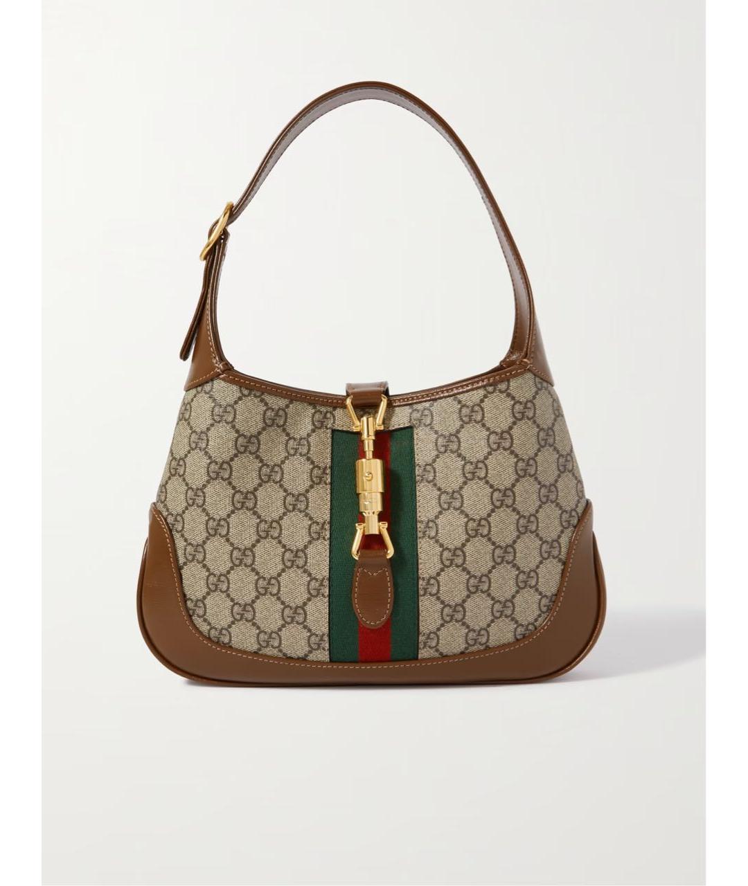 GUCCI Коричневая кожаная сумка с короткими ручками, фото 9