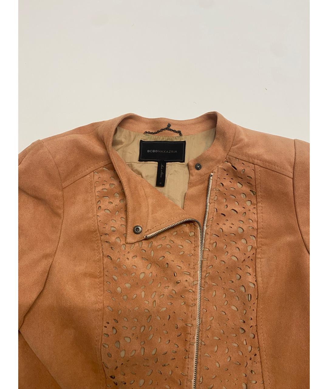 BCBG MAXAZRIA Розовая полиэстеровая куртка, фото 3