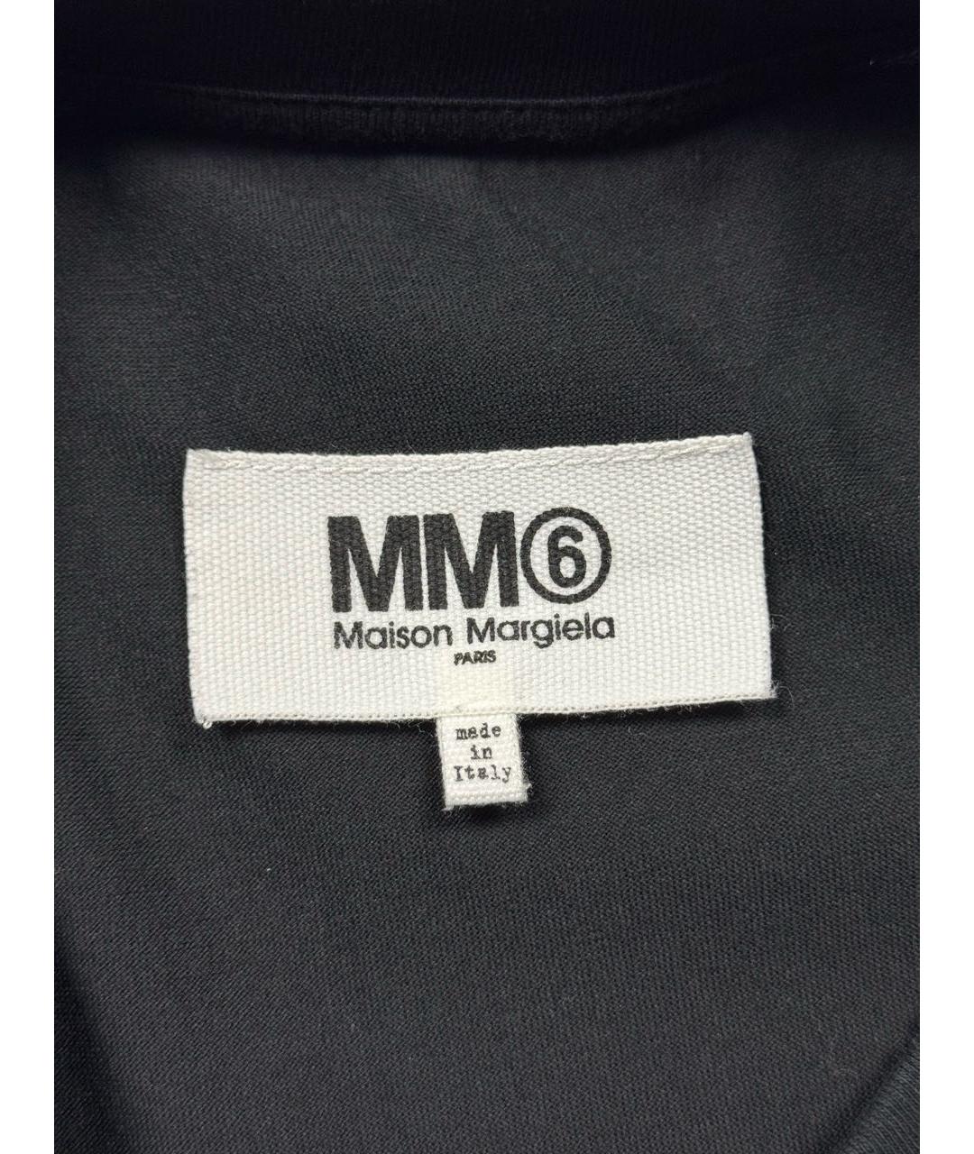 MM6 MAISON MARGIELA Черная хлопковая футболка, фото 5