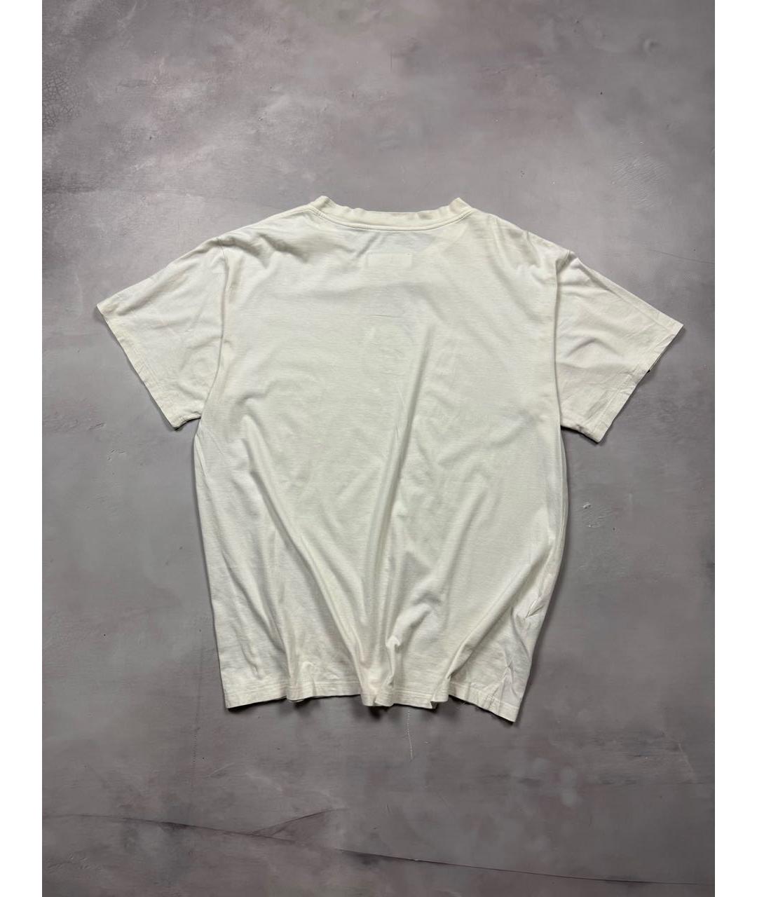 MM6 MAISON MARGIELA Белая хлопковая футболка, фото 3