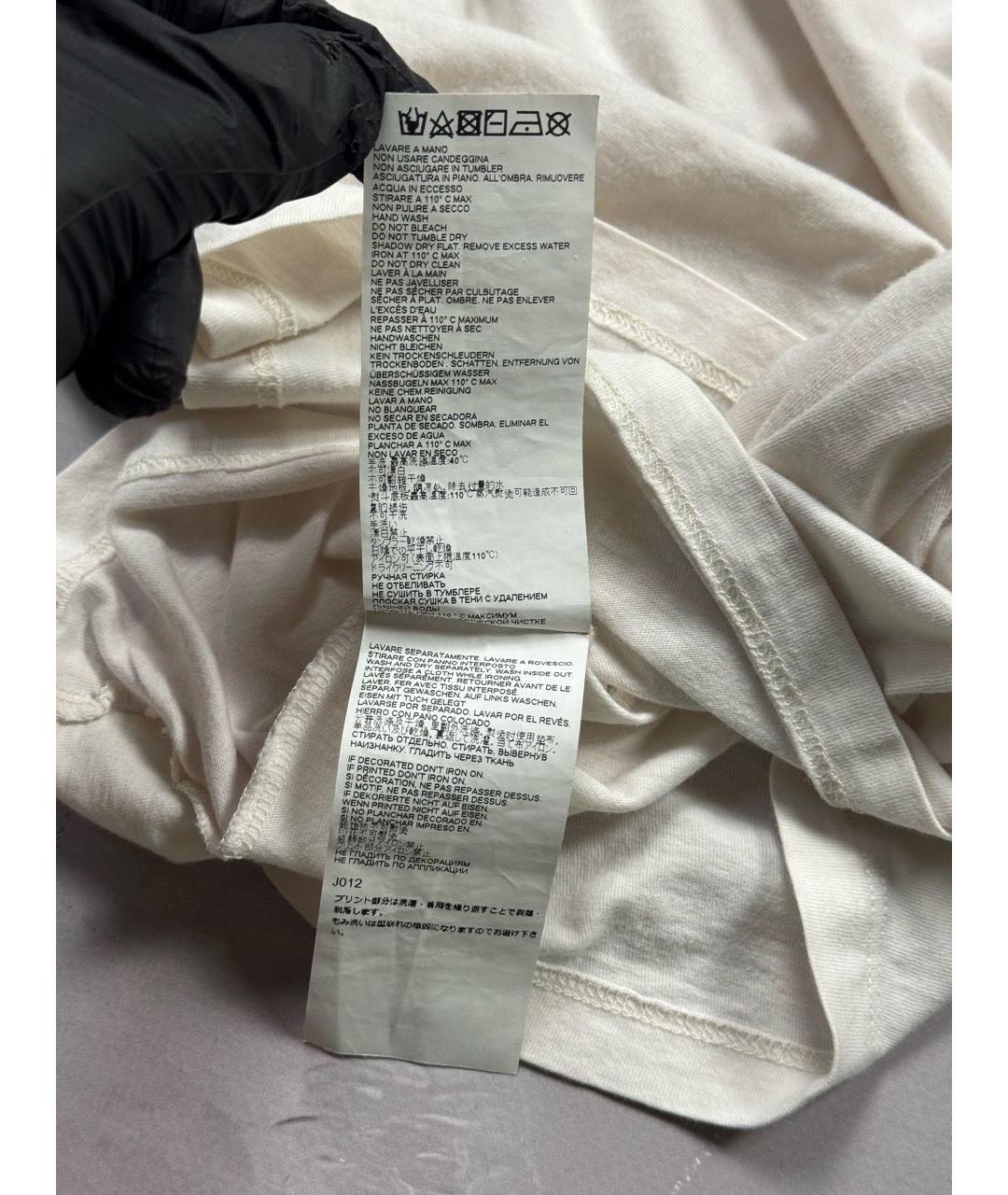 MM6 MAISON MARGIELA Белая хлопковая футболка, фото 8