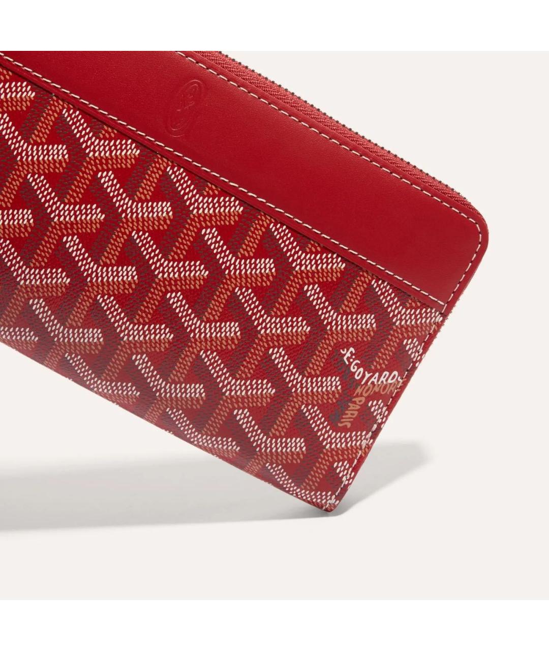 GOYARD Красный кошелек, фото 3