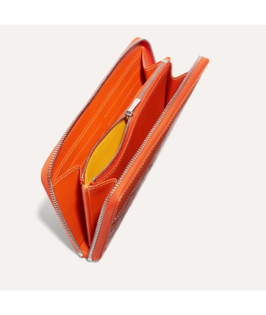 GOYARD Оранжевый кошелек, фото 2