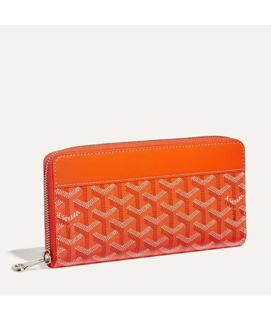 GOYARD Оранжевый кошелек, фото 4