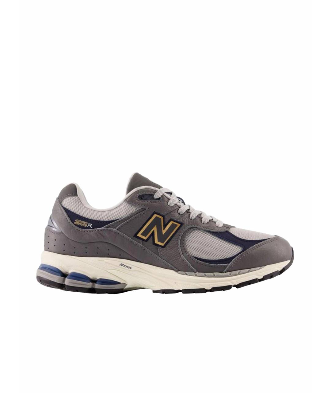 NEW BALANCE Серые кожаные высокие кроссовки / кеды, фото 1