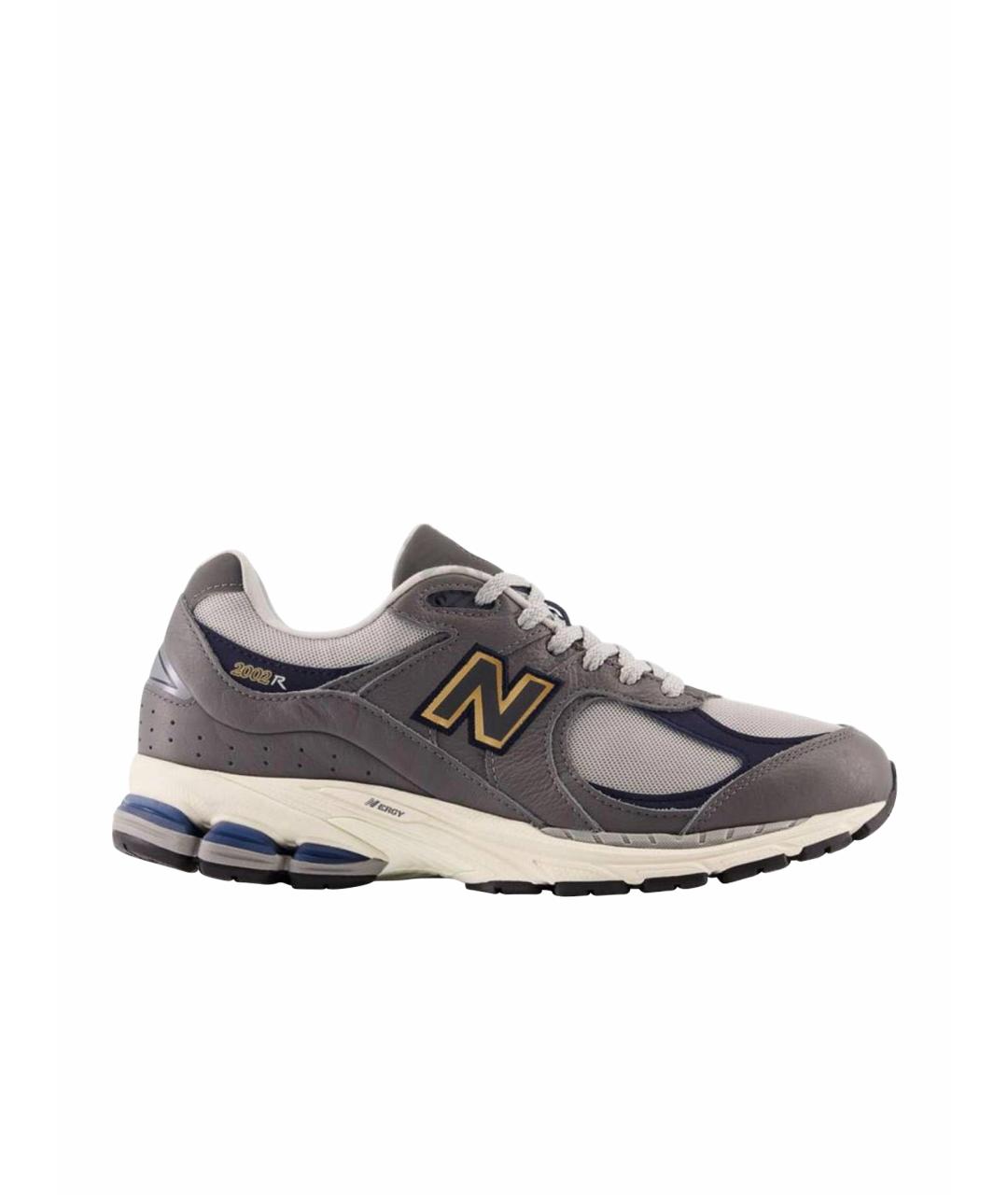 NEW BALANCE Серые кожаные высокие кроссовки / кеды, фото 5