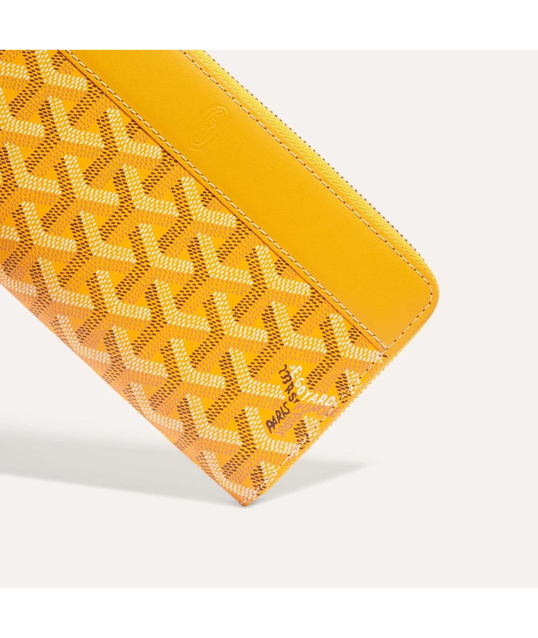 GOYARD Желтый кошелек, фото 3