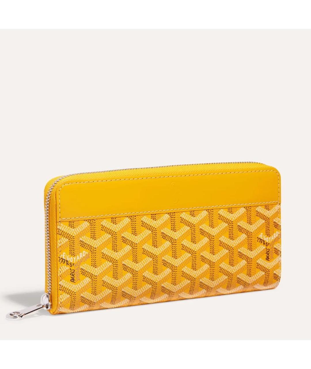 GOYARD Желтый кошелек, фото 4