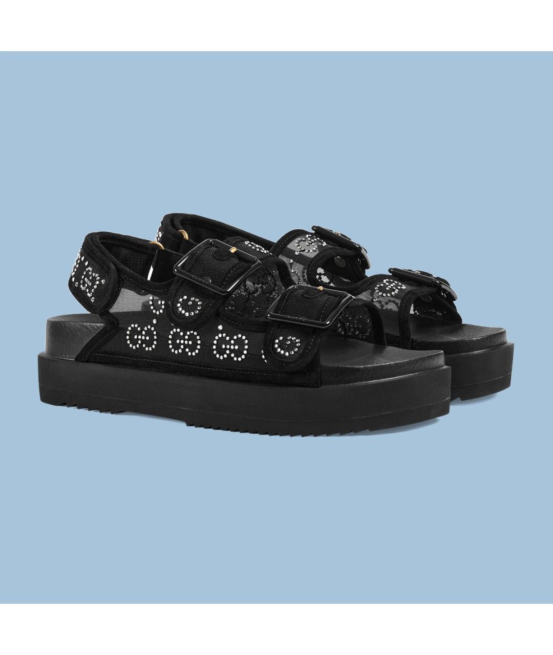 GUCCI Черные сандалии, фото 5