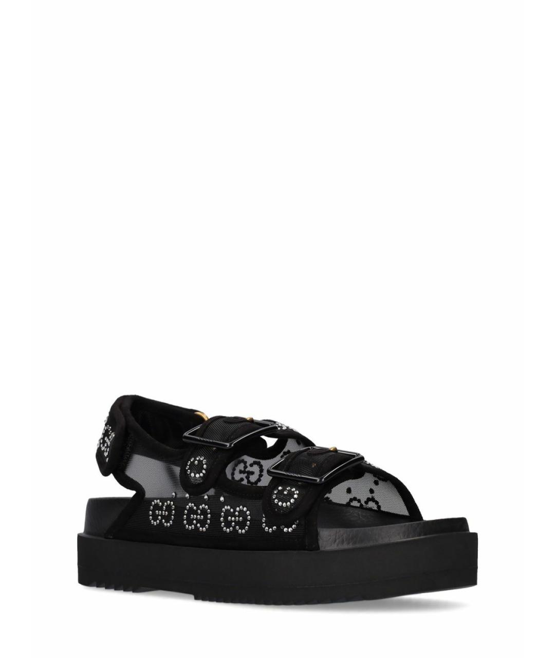 GUCCI Черные сандалии, фото 2