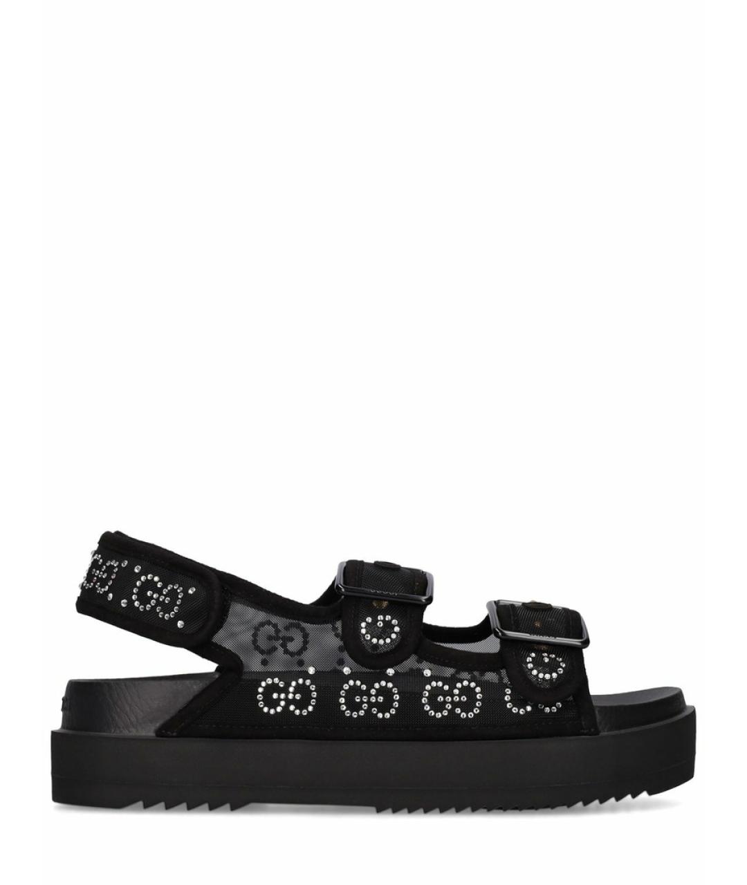 GUCCI Черные сандалии, фото 1