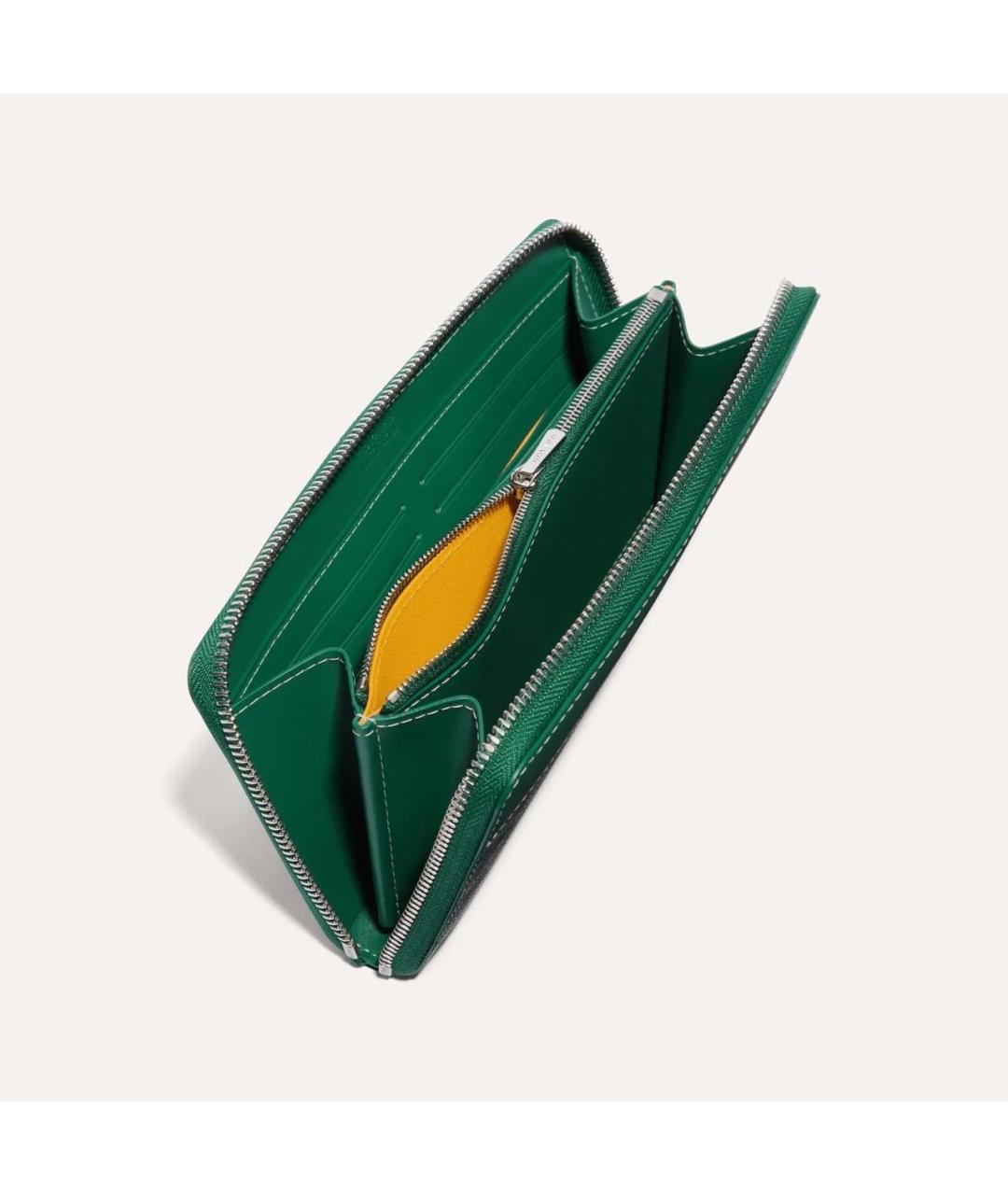 GOYARD Зеленый кошелек, фото 2