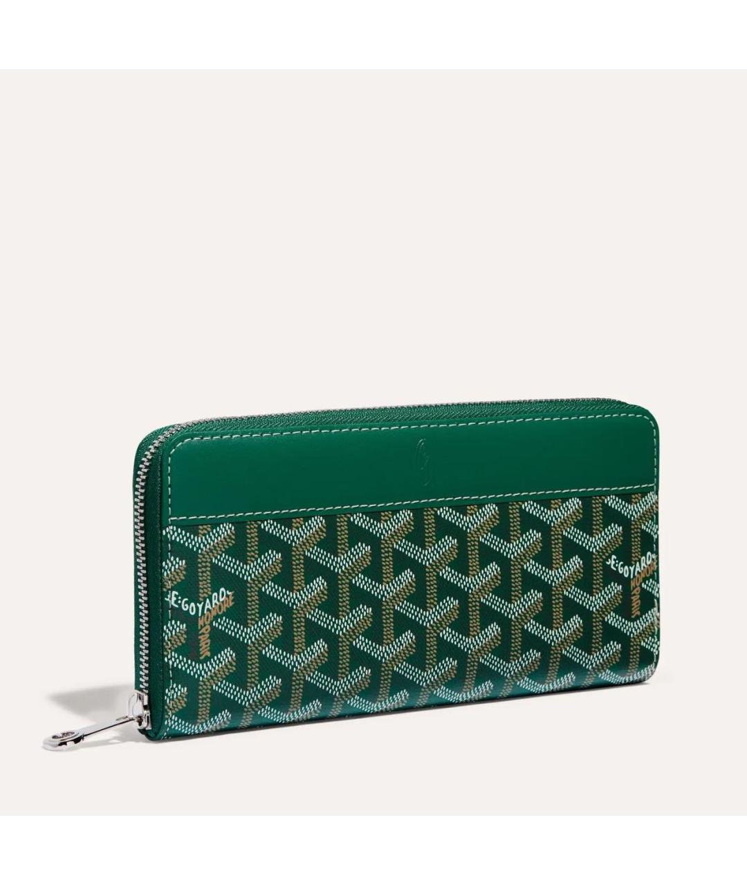 GOYARD Зеленый кошелек, фото 4