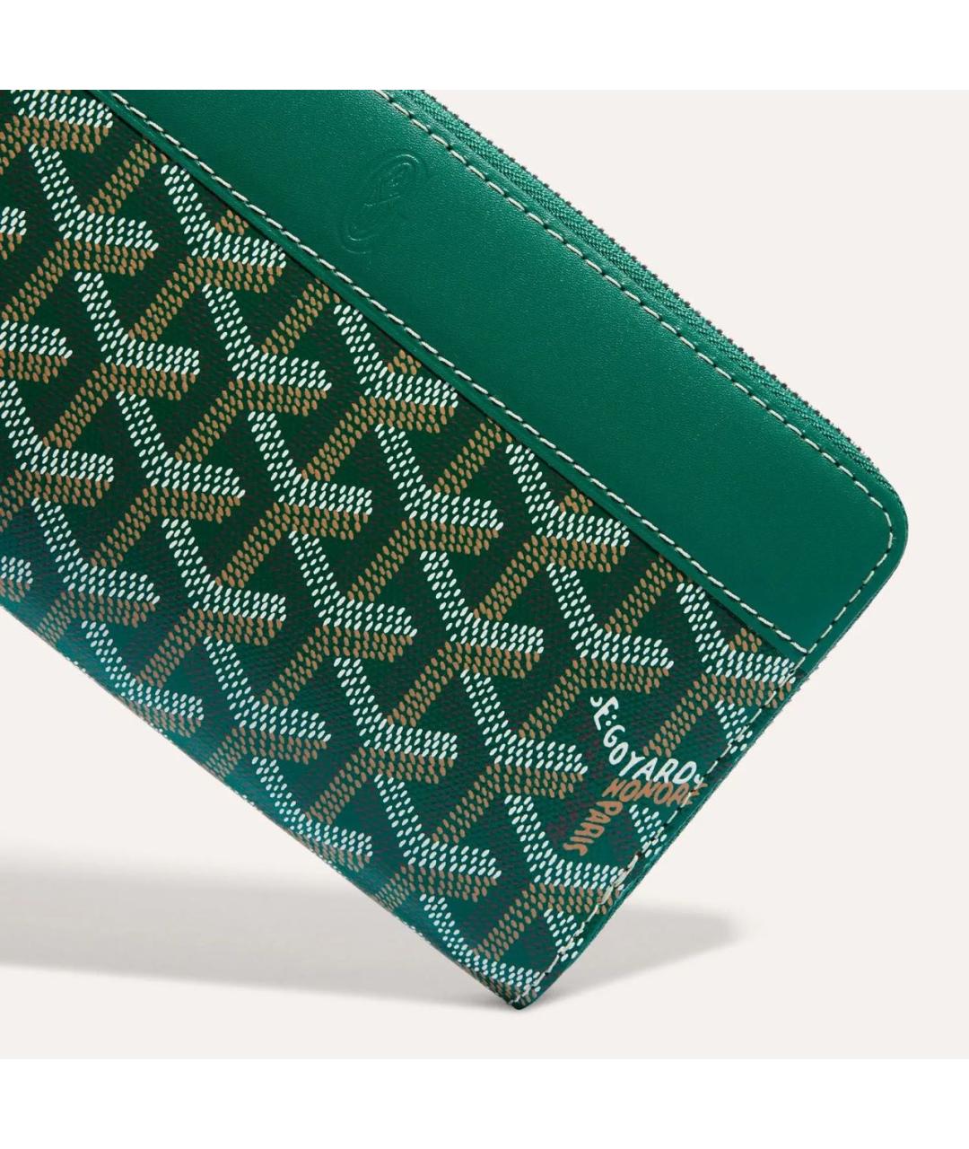 GOYARD Зеленый кошелек, фото 3