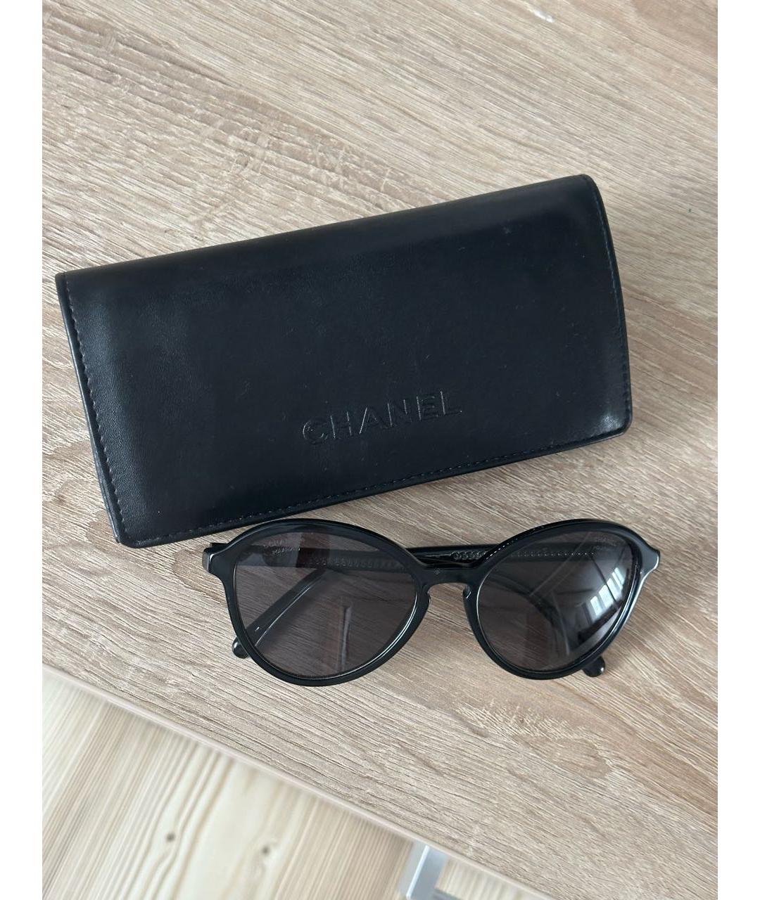 CHANEL Черные солнцезащитные очки, фото 8
