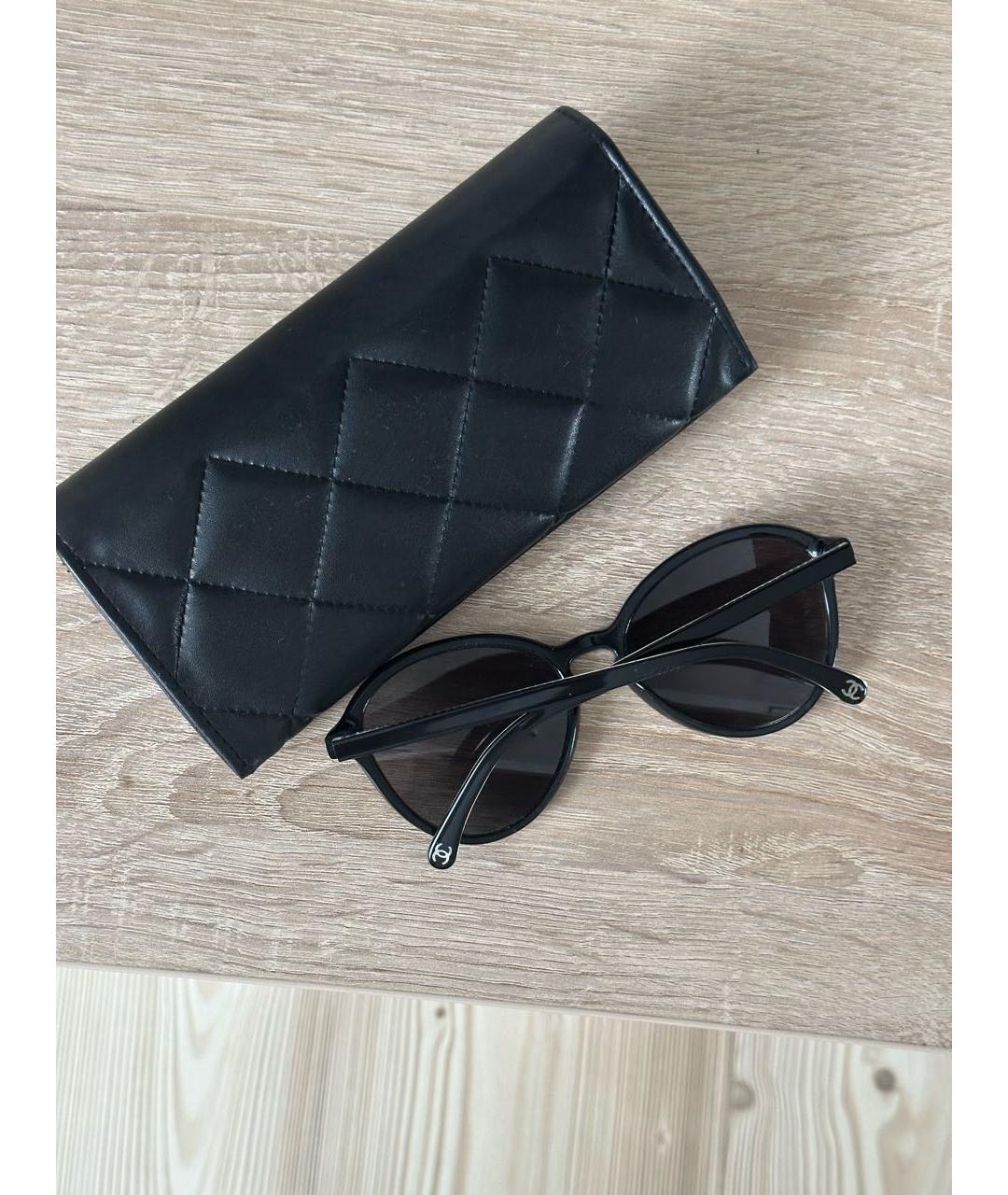 CHANEL Черные солнцезащитные очки, фото 7