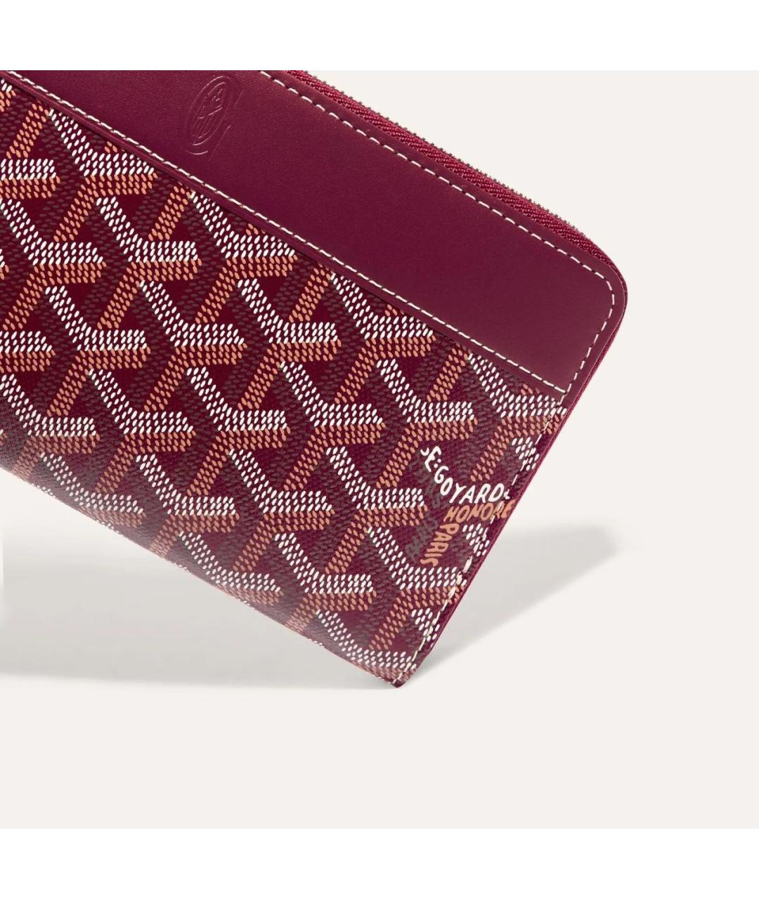 GOYARD Бордовый кошелек, фото 3