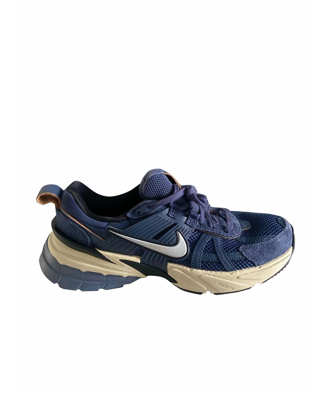 NIKE Синие замшевые кроссовки, фото 1