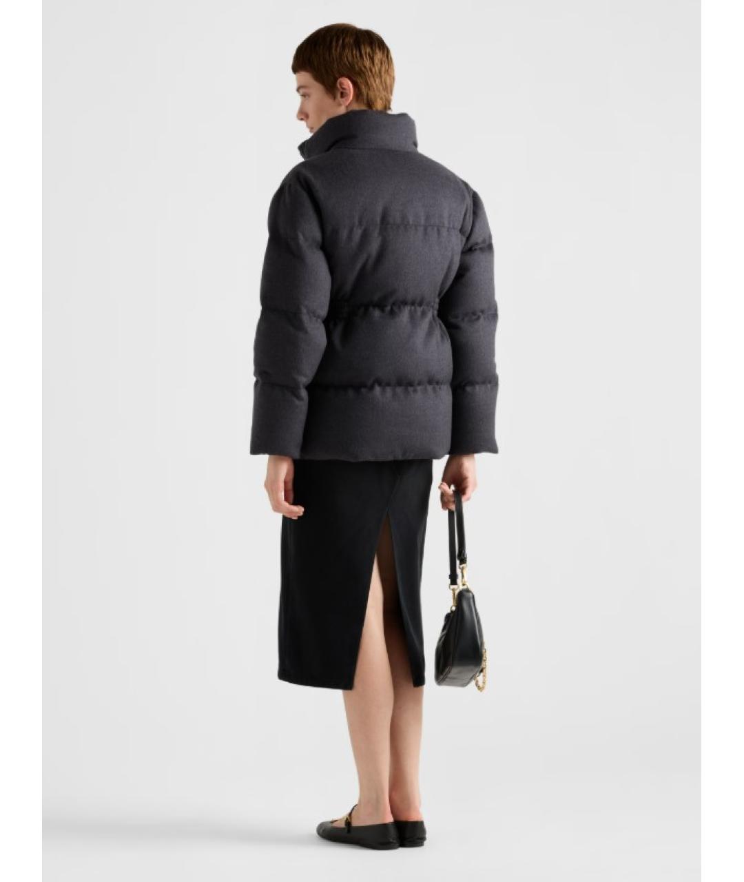 PRADA Антрацитовая шерстяная куртка, фото 5