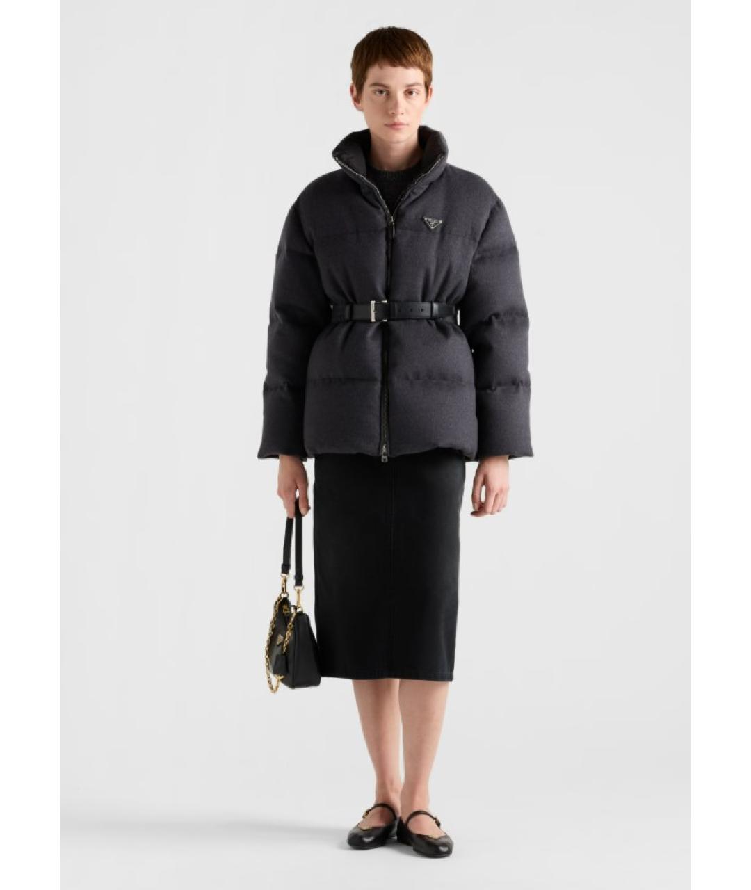 PRADA Антрацитовая шерстяная куртка, фото 2