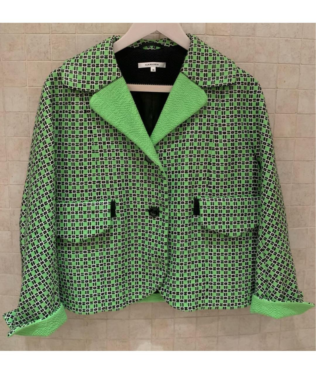 Carven Мульти хлопко-эластановый костюм с юбками, фото 9