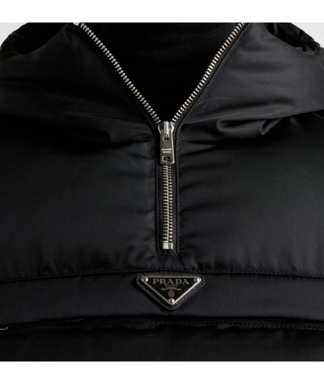 PRADA Черная полиамидовая куртка, фото 3