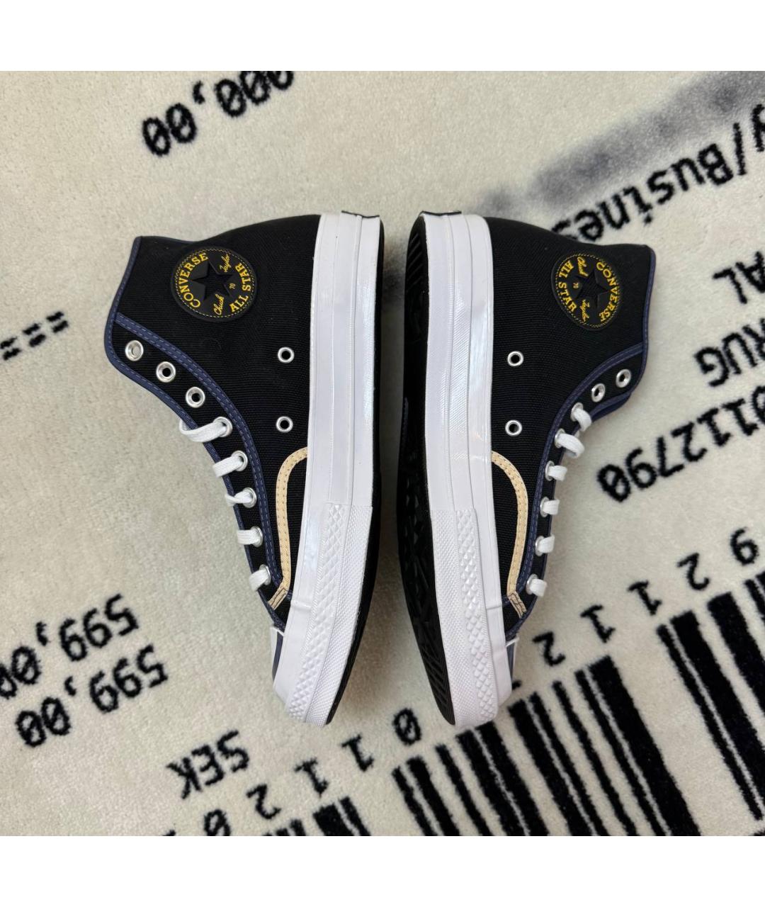 CONVERSE Черные высокие кроссовки / кеды, фото 3