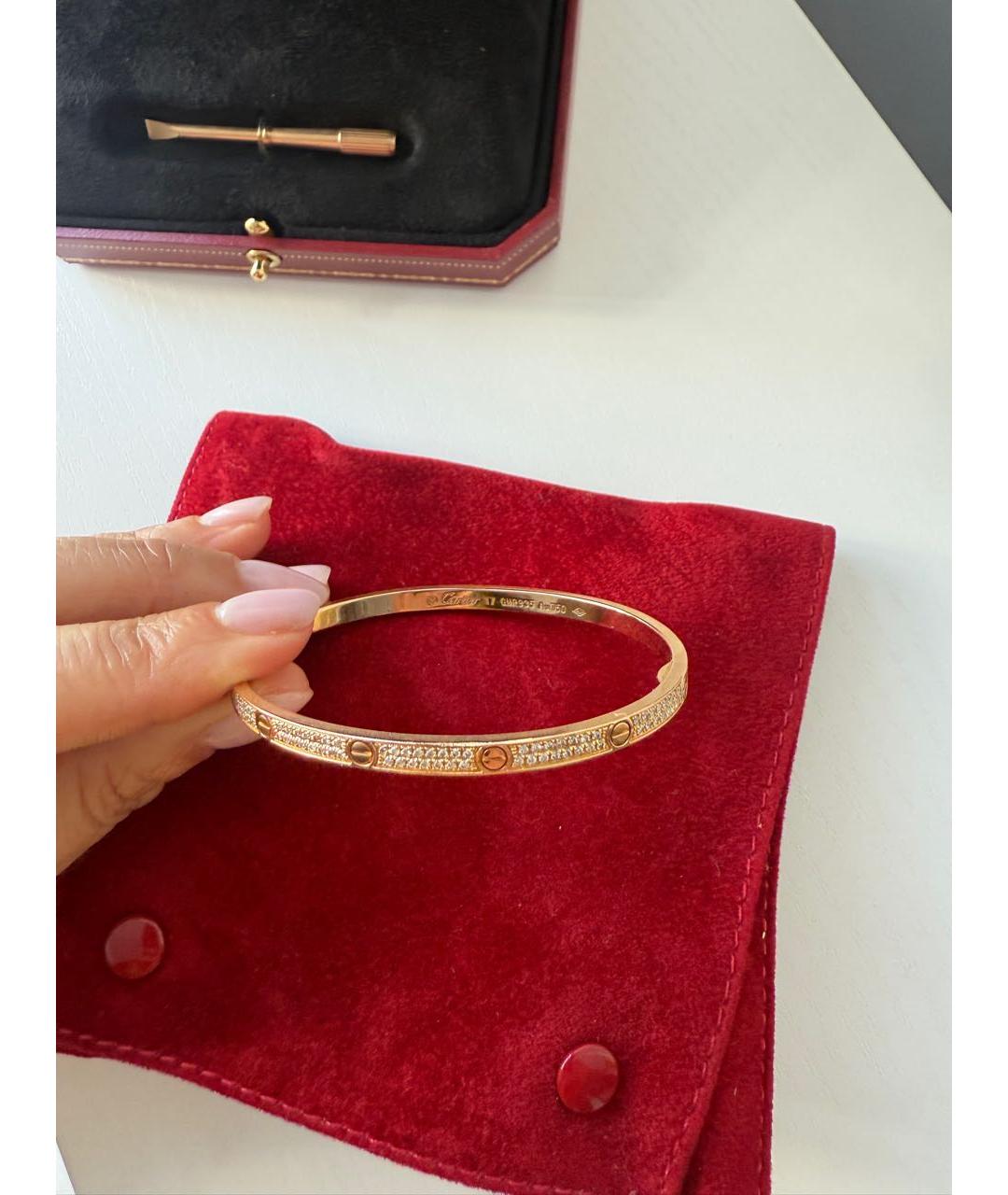 CARTIER Розовый браслет из розового золота, фото 5