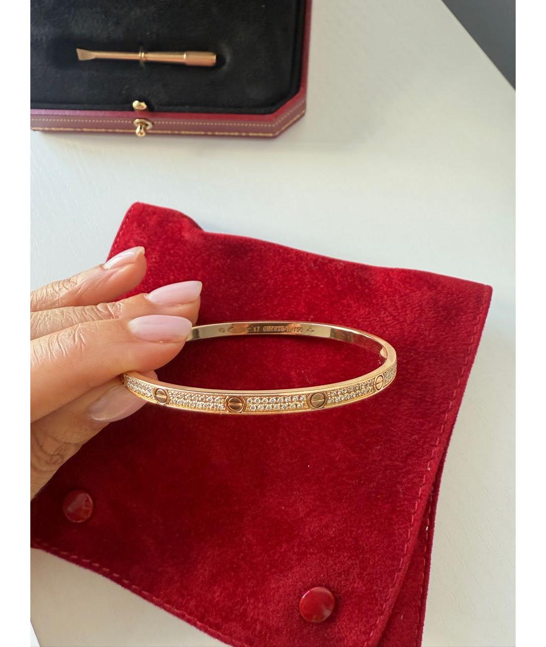 CARTIER Розовый браслет из розового золота, фото 6
