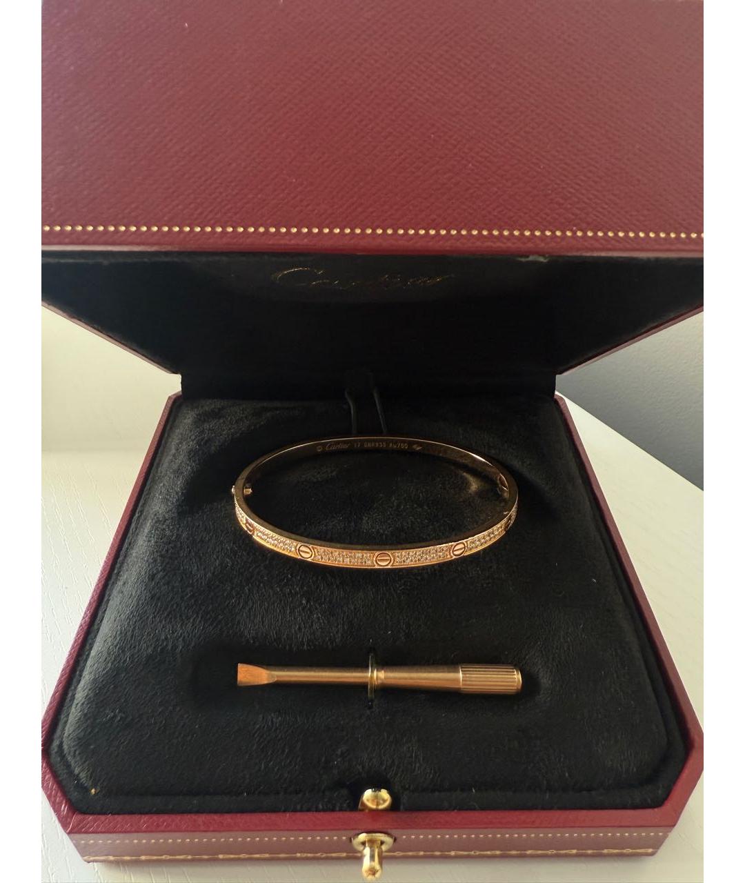 CARTIER Розовый браслет из розового золота, фото 7