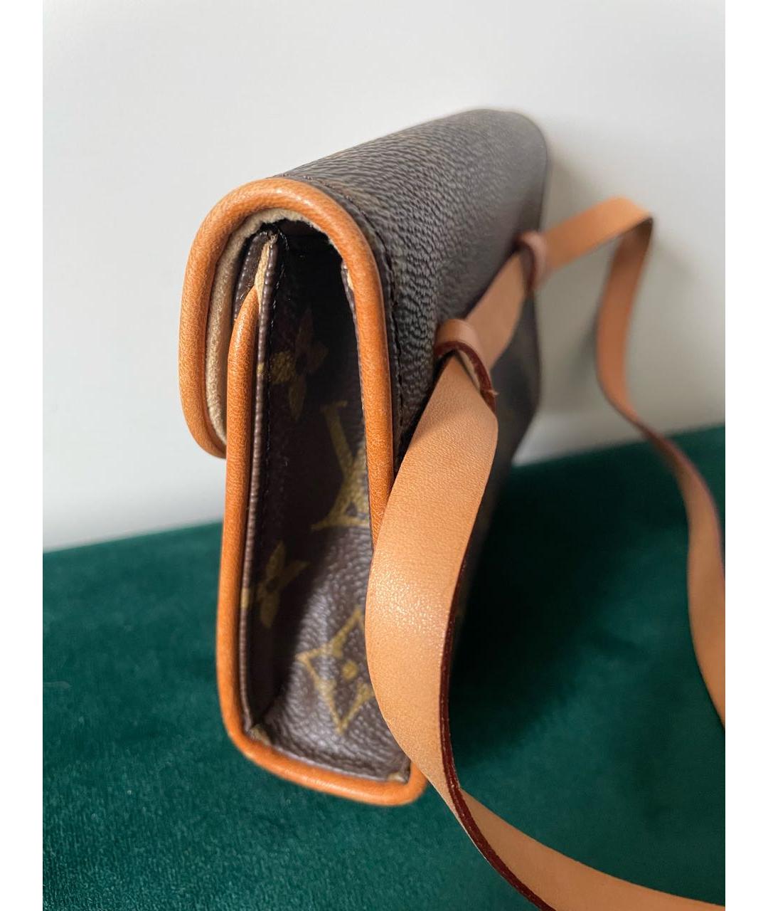 LOUIS VUITTON Коричневая поясная сумка, фото 3